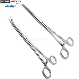 Pinzas Hemostáticas Kelly con Bloqueo, Rectas y Curvas, de 5-1/2 Pulgadas, Paquete de 2 Instrumentos Quirúrgicos - Product Image 1
