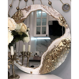 Luxury <b>Hand</b> Carved Gold Floor <b>Mirror</b> Ornate Baroque Style Full Length Standing <b>Mirror</b> for Hotel & Home Decoration - Product Image 4