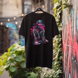 เสื้อยืดผู้ชายผ้าฝ้าย 100% เนื้อหนา หรูหรา ทรงโอเวอร์ไซส์ ไหล่ตก ออกแบบโลโก้ได้ตามต้องการ ทรงบ็อกซี่ เสื้อยืดผ้าฝ้ายออร์แกนิคแบบเรียบ - Product Image 1