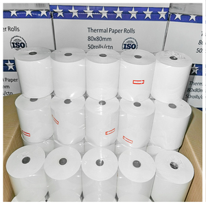 กระดาษม้วนความร้อนแบบเปล่า 80x80 มม. สำหรับเครื่องพิมพ์ใบเสร็จ ATM ปลอดสารฟีนอล คุณภาพพรีเมียม - Product Image 3