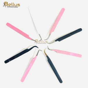 แหนบต่อขนตา Professional Bellus International 90 Volume แบบโค้ง ปลายแฉก L ทำจากสแตนเลสสตีลเรียบลื่น จับถนัดมือ - Product Image 3