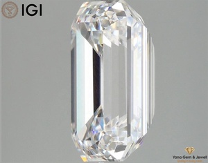 4.02 Carat 10.64mm Lab Grown Emerald Precision Cut CVD Diamond D Color VS1 Clarity IGI Certificate for Promise Ring - Product Image 6