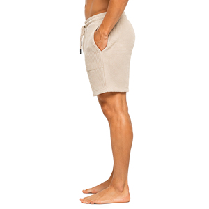 Pantalones Cortos Deportivos Personalizados para Hombre, Tejido Texturizado Premium, Cintura Elástica con Cordón, Casuales, para Gimnasio, Entrenamiento, Descanso - Product Image 2