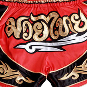 Shorts de boxe thaïlandaise et de kick-boxing en polyester satiné imprimé, design personnalisé, vente en gros, différentes couleurs - Product Image 3