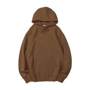 Sweat-shirt à capuche oversize pour homme, vert uni, en molleton de coton, décontracté, coupe classique, avec poches, pour l'automne - Product Image 2
