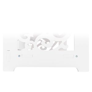 Scarpiera Moderna Stile Fattoria Bianca di Grado A, a Quattro Livelli, in Legno Intagliato e Pannelli di Plastica, con Ripiani Regolabili per Arredamento Domestico e Conservazione Scarpe - Product Image 6