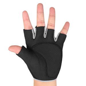 Fabricant professionnel, gants de musculation en cuir de qualité supérieure, demi-doigts, antidérapants, fermeture à lacets, unisexe, best-seller pour la salle de sport - Product Image 2