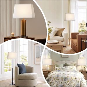 Top7 Grandi Paralumi Quadrati Bianchi 12.5x7x15x9.8 Alti con Base 9x15x12.5x9.8 - Product Image 3