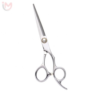 Ciseaux de coiffure professionnels personnalisés avec logo, en acier inoxydable, pour salon de coiffure, avec vis de réglage pour barbier - Product Image 1