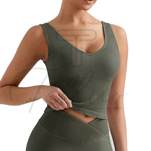 Women Yoga Set Workout Fitness Gym Wear Yoga Set Gym Clothing Sleeveless Yoga Set For Women - Product Image 5