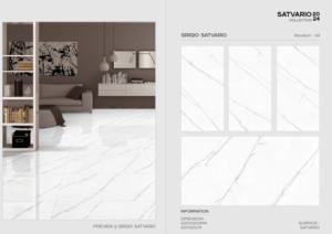 กระเบื้องปูพื้นและผนังพอร์ซเลนหรูหรา รุ่นซาตวาเรียโอ ขนาด 60x120 ซม. แผ่นใหญ่ สำหรับวิลล่า โรงแรม สำนักงาน และอาคารพาณิชย์ - Product Image 3