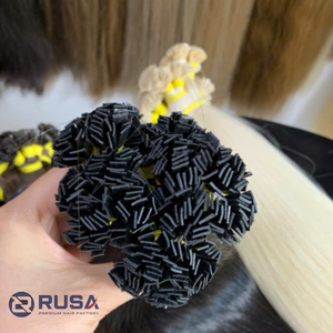 Extensions de cheveux Rusa Hair en gros, pointe plate normale, cheveux vierges vietnamiens, texture lisse/ondulée/bouclée, qualité supérieure personnalisée - Product Image 2