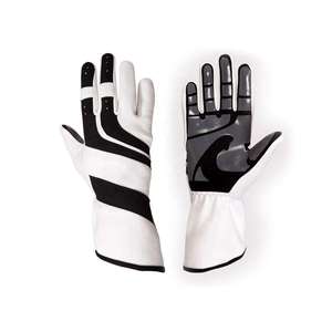 Gants de karting en cuir synthétique polyester, à doigts entiers, respirants, antidérapants, avec fermeture auto-agrippante, impression par sublimation - Product Image 3