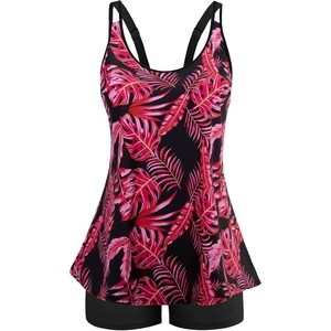 Maillot de bain tankini à séchage rapide pour femme, deux pièces, avec short, pour la natation et les tenues de plage - Product Image 3