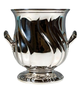 Seau à glace de style classique finition argentée, design vintage, pour bar, événements intérieurs et extérieurs, seau à champagne - Product Image 6