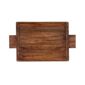 Wooden Tray Premium Natural Serving Tray for <b>Breakfast</b> Coffee Tea Dining Table Kitchen Home and Hospitality Use - Product Image 2