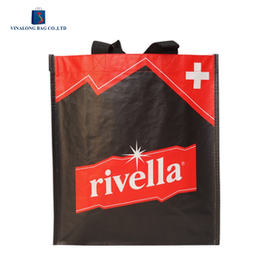 Recycled PET RPET <b>Tote</b> <b>Bag</b> Durable Eco Shopping <b>Bag</b> OEM Custom Logo Bulk Order - Product Image 2