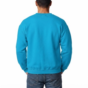 Sudadera de cuello redondo azul cielo para hombre, estilo casual urbano, de manga larga, corte holgado con hombros caídos, forro polar suave, ¡la elección más popular! - Product Image 6