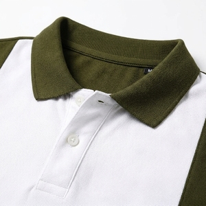 Camisa de Manga Corta Azul para Hombre, de Poliéster Terry, Estilo Formal, Corte Regular, Antiarrugas, Tejido de Punto Digital - Product Image 5