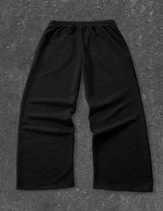 Pantalon large noir pour homme avec imprimé croix blanche, style streetwear hip-hop, décontracté et ample, pour le jogging, mode gothique - Product Image 4