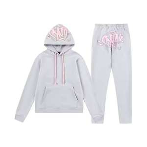 Premium Quality Solid Women's Long Tracksuit Hoodie Sweatshirt Sweatpants Set Cotton Blend Knitted Casual Quick Dry - Product Image 3