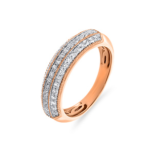 Anillo de Sello de Oro Amarillo Premium para Hombre con Diamante Redondo Brillante y Marco Cuadrado, Anillo de Boda, Joyería Fina de Lujo para Hombres - Product Image 1
