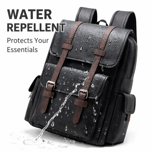 <span class=keywords><strong>Mochila</strong></span> Unisex de Moda Ligera de Cuero PU, Impermeable, con Cierre de Cremallera Antirrobo, Portátil y Duradera para la Escuela, Negocios y Uso Diario - Product Image 1