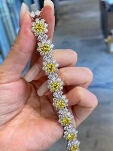 Bracelet à breloques en saphir jaune naturel en argent sterling 925, pierre de naissance de novembre, idéal pour cadeau de fête, vente en gros - Product Image 6