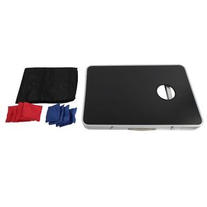 Set di 2 Tavole Portatili per Bean Bag Toss e 8 Sacchetti di Fagioli per Divertimento all'Aperto - Product Image 3