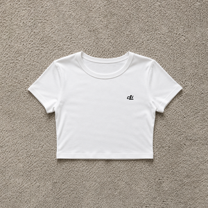 T-shirts courts de luxe Y2K basiques en coton et élasthanne pour femme, personnalisables, à manches courtes, coupe ajustée, séchage rapide, DTG - Product Image 3
