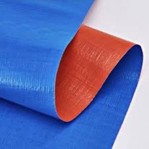 Lona Impermeable de Tela PE Azul y Naranja con Protección UV y Ojales en Cada Esquina, Tamaño Personalizado, para Uso Agrícola - Product Image 4