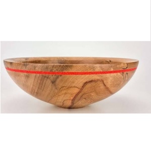 Juego de 5 tazones para servir frutos secos y dulces, utensilios de mesa para el hogar y hoteles, atractivo tazón de madera para frutas con diseño impreso. - Product Image 2