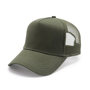 Gorra Trucker Verde Oliva de Malla, 6 Paneles, Ajustable, Unisex, Informal, para Primavera/Verano, Tejido Transpirable e Impermeable, 100% Acrílico - Product Image 1