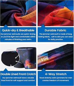 High Quality Sustainable Elastic Drawstring Closer Quick Dry Classic Fits Knee-Length Custom Color Swim AOP <b>Shorts</b> for <b>Men</b> - Product Image 4