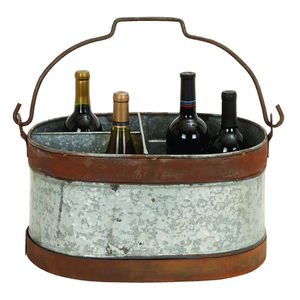 Seau à glace en métal fait main, forme ovale, en métal galvanisé, refroidisseur à vin, produit de bar artisanal, seau à glace, refroidisseur à vin en métal - Product Image 3