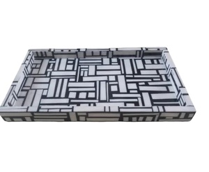 40x30x4 cm Hot Collection Hotel Ware Plateau de service de luxe en incrustation d'os pour décoration de table Plateau de service rectangulaire en incrustation d'os - Product Image 1