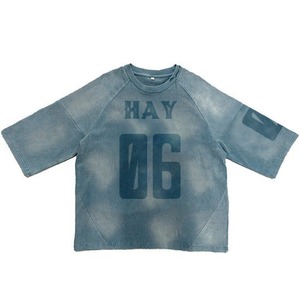 Camiseta Oversize de Algodón 100% de Alta Calidad, 300gsm, Transpirable, con Lavado Ácido y Efecto Nieve, Cuello Pequeño y Hombros Caídos, Estilo Vintage - Product Image 3