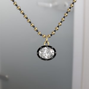 Elvora Gems Georgian Octagon Cut Geometric Moissanite <b>Pendant</b> <b>Solid</b> <b>Gold</b> 2.8CT IGI Certified Rhodium Plated Rope Chain Party - Product Image 1