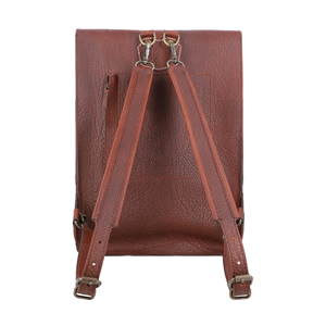Vintage Genuine <b>Leather</b> <b>Laptop</b> <b>Backpack</b> Handmade Cowhide Business Travel School <b>Backpack</b> with Buckle Closure - Product Image 2