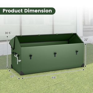 Boîte de rangement extérieure étanche à fermeture rapide réglable avec fenêtre ventilée pour les besoins de rangement et de stockage - Product Image 5