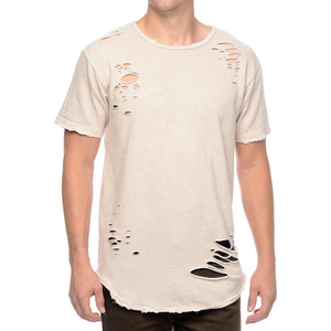 T-shirts Homme Effet Vieilli Écologiques Séchage Rapide Décontractés Manches Courtes Respirants Logo Personnalisé Couleur Unie Prix Bas - Product Image 1