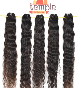 Cheveux naturels noirs pour femmes, indiens, bruts, 100% bouclés Remy, 100g, double trame machine, non traités, vente en gros, cheveux humains non chimiques - Product Image 3