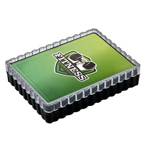 Boîte en plastique pour cartes à jouer Bridge avec fond noir (PS) - Product Image 3