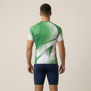 Ropa de Entrenamiento de Compresión para Hombre, Camiseta Deportiva Personalizada de Manga Corta para Gimnasio y Fitness - Product Image 5