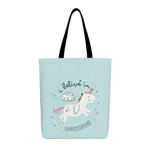 Bolsa de compras ecológica de lona de algodón 100% Extra grande personalizada, bolso de hombro con asa automática impreso, carta de precio competitivo - Product Image 1