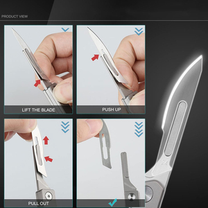 Lame de scalpel chirurgical stérilisée en acier inoxydable de haute qualité pour la médecine professionnelle, la clinique et la chirurgie générale - Product Image 5