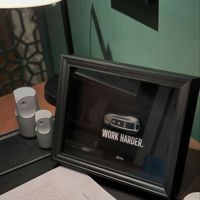 Cadre de présentation 3D creux détachable en bois noir avec verre véritable pour la collection de clés de voiture et de billets de banque