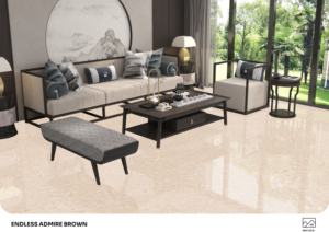 Carreaux de porcelaine brillants et élégants, format 600x1200, grands carreaux pour sols et murs, pour la maison, le bureau et les intérieurs commerciaux - Product Image 2