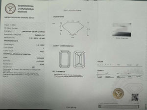 Diamantes Sueltos de Laboratorio de 1-10 Quilates, Esmeralda y Diamante, Certificados por IGI y GIA, Claridad VVS, Diamantes Blancos Cultivados en Laboratorio CVD, Venta al Por Mayor - Product Image 3