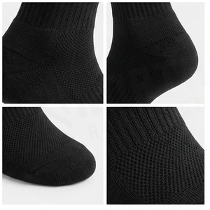 North Approach Crew <b>Socks</b> <b>Black</b> Breathable Running <b>Socks</b> for Adults Summer Season - Product Image 4